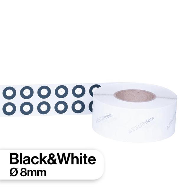 AESUBdots 8 mm – Black & White Targets for 3D Scanning