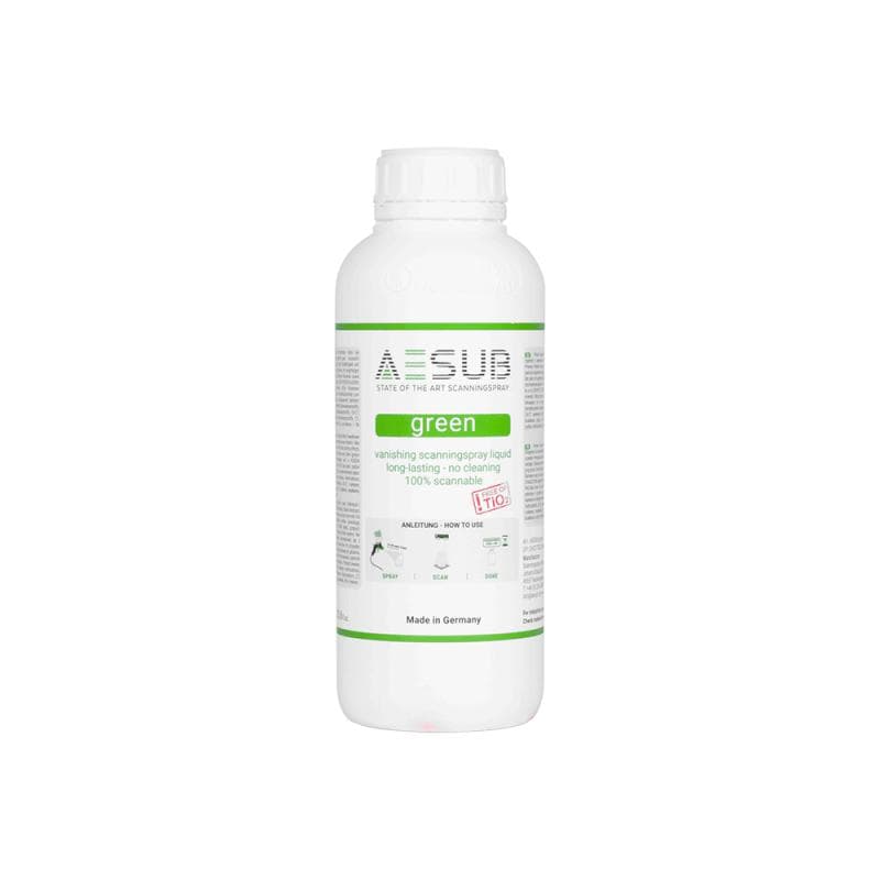 AESUB Green 1L – Long-Lasting Anti-Reflective Spray for 3D Scanning