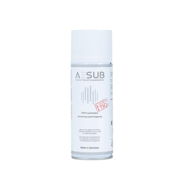 AESUB White – Washable Anti-Reflective Spray for 3D Scanning