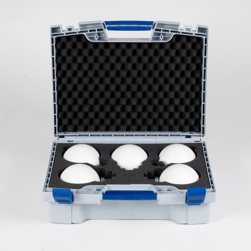 Set of 5 Laser Scanner Reference Spheres Ø100mm with Magnet