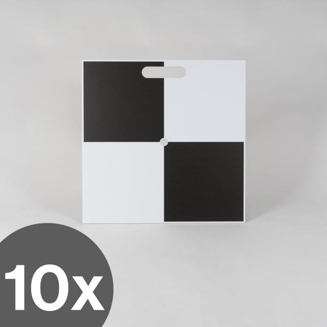 Set of 10 Ground Control Points 50×50 cm with Carrying Handle