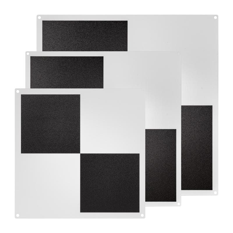 Checkerboard target as a permanent reference marker in various sizes